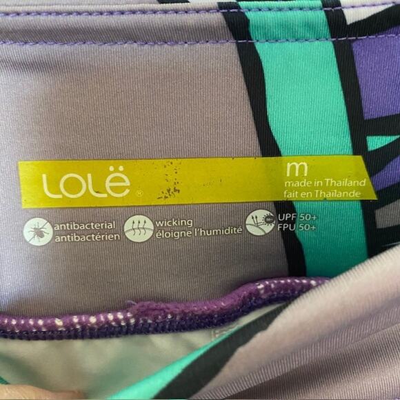 Lole Skort Color Block Multi-Color Mondrian Tennis Athletic‎ Women's Medium - Picture 7 of 8